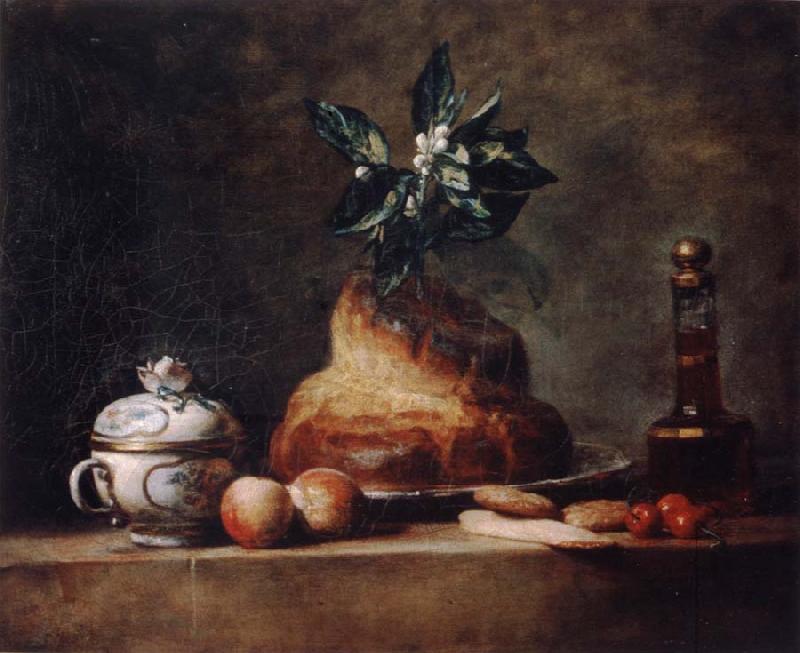 Jean Baptiste Simeon Chardin Style life with Brioche